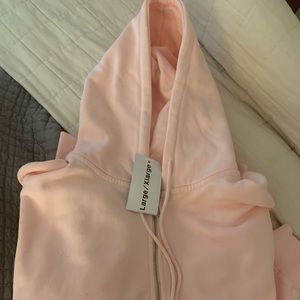 COPY - Brandy Melville Oversized (One Size) Christy Hoodie Pale Pink NWOT